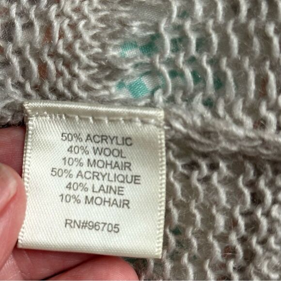 Rebecca Taylor grey cardigan tie-front sweater - Size Small - EUC - Picture 7 of 8